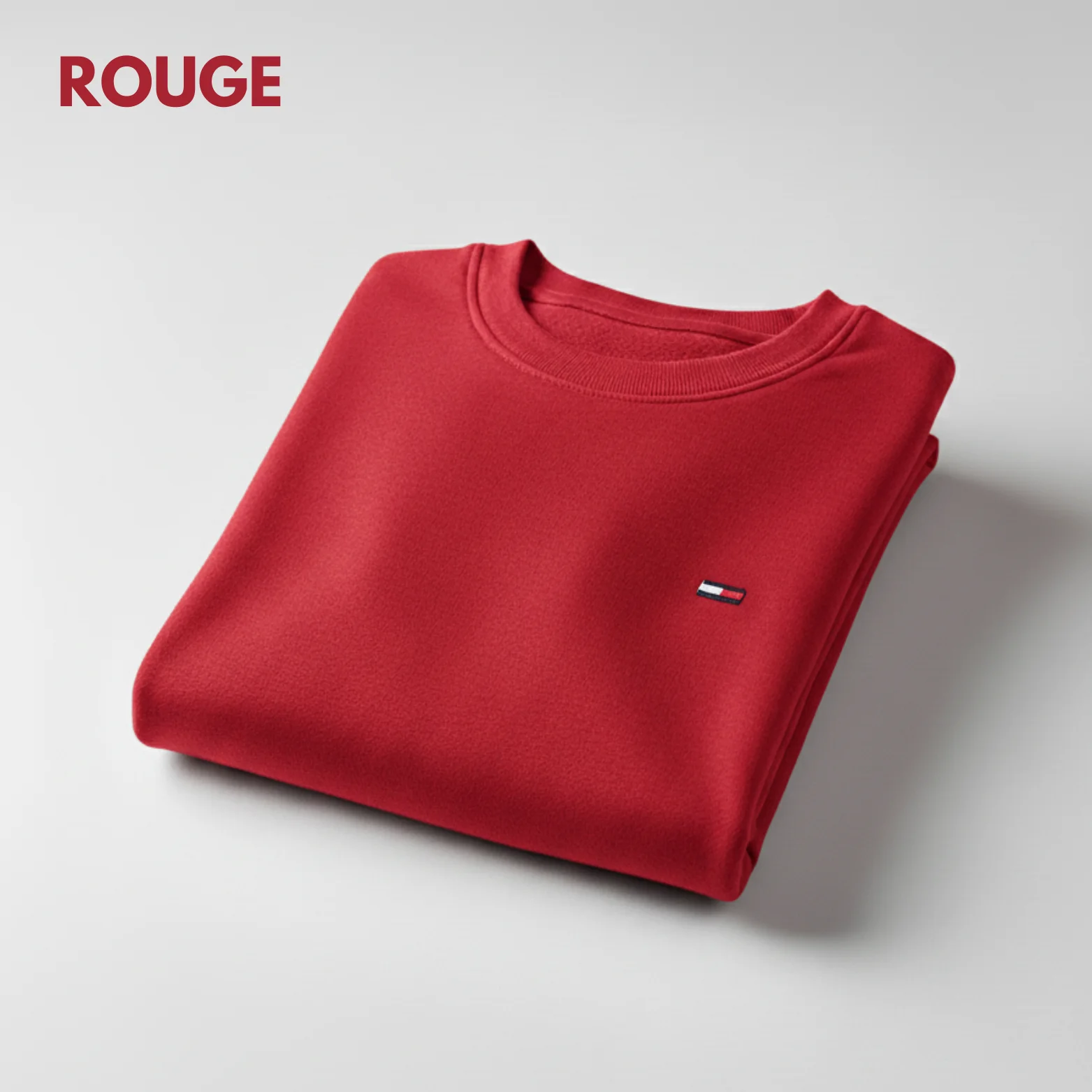 Sweatshirt homme basique - Rouge