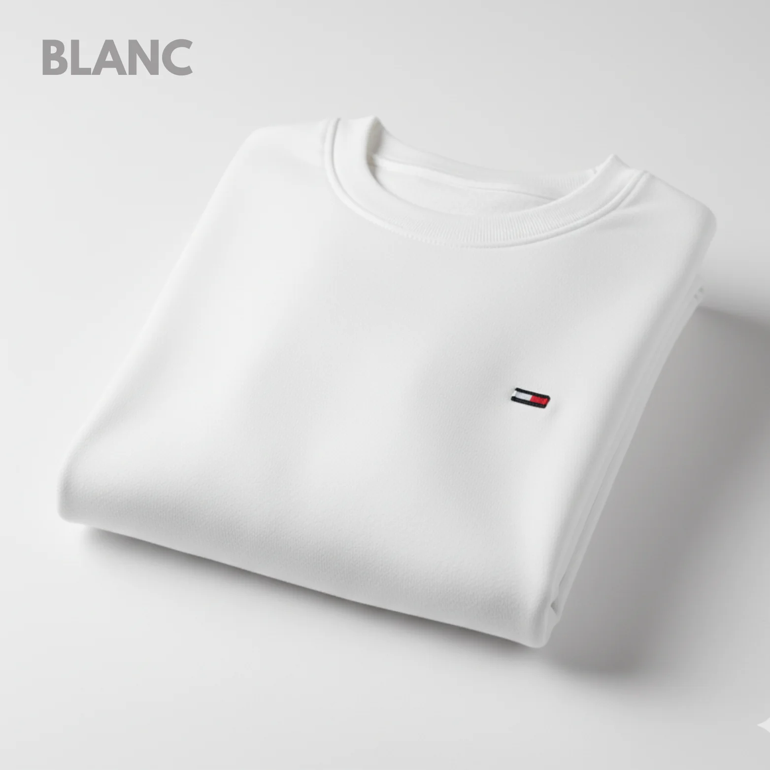 Sweatshirt homme basique - Blanc