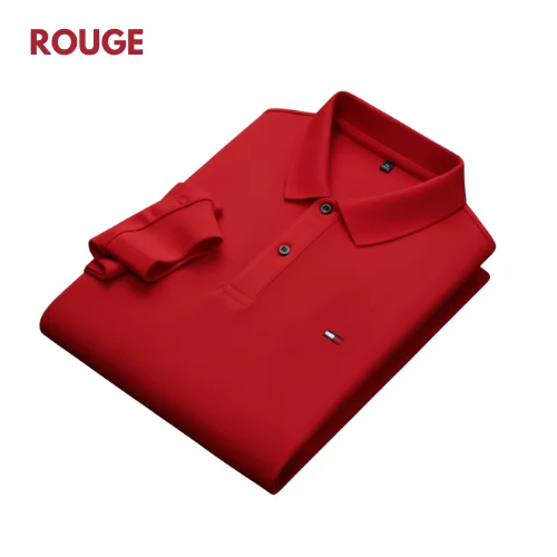 Polo manche longue rouge