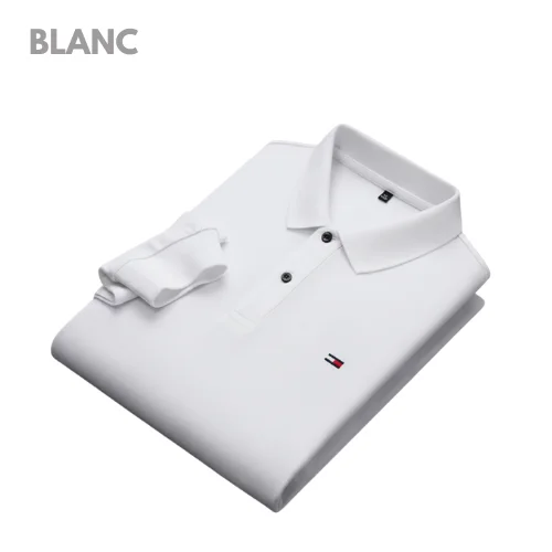 Polo manche longue blanc